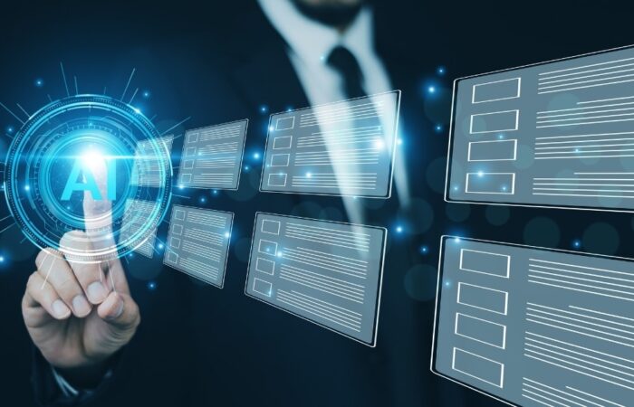 man pointing at ai document management